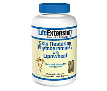 Life Extension Skin Restoring Phytoceramides with Lipowheat Review - For Younger Looking Skin