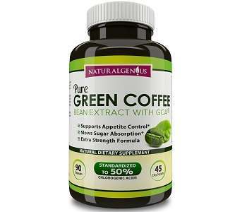 Natural Genius Pure Green Coffee Bean Extract With GCA Review Natural Genius Pure Green Coffee Bean Extract With GCA Weight Loss Supplement Review