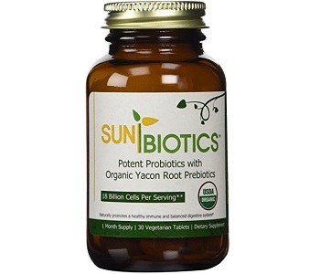 Sunbiotics Potent Probiotics with Organic Yacon Root Prebiotics Review - For Weight Loss