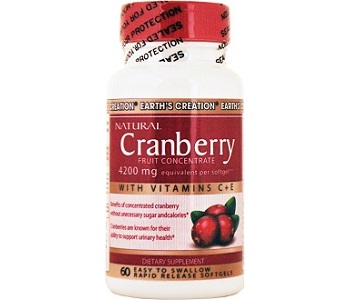 Earth Creation Natural Cranberry Review - For Relief From Urinary Tract Infections