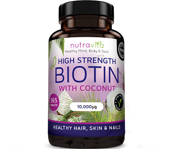 Nutravita High Strength Biotin Review Nutravita High Strength Biotin Review - For Hair Loss, Brittle Nails and Problematic Skin